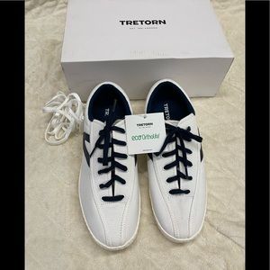 New Tretorn NY Lite Plus canvas size 10 with blue or white laces